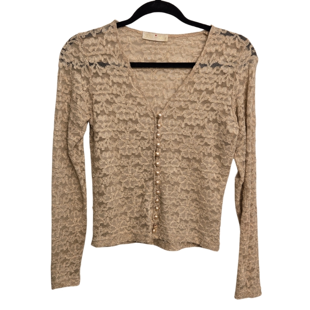 Vintage lace button up